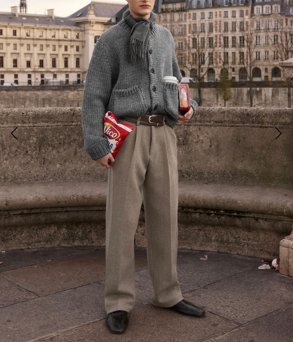 (새상품)stu 크리즈 슬랙스 베이지s 상품이미지2