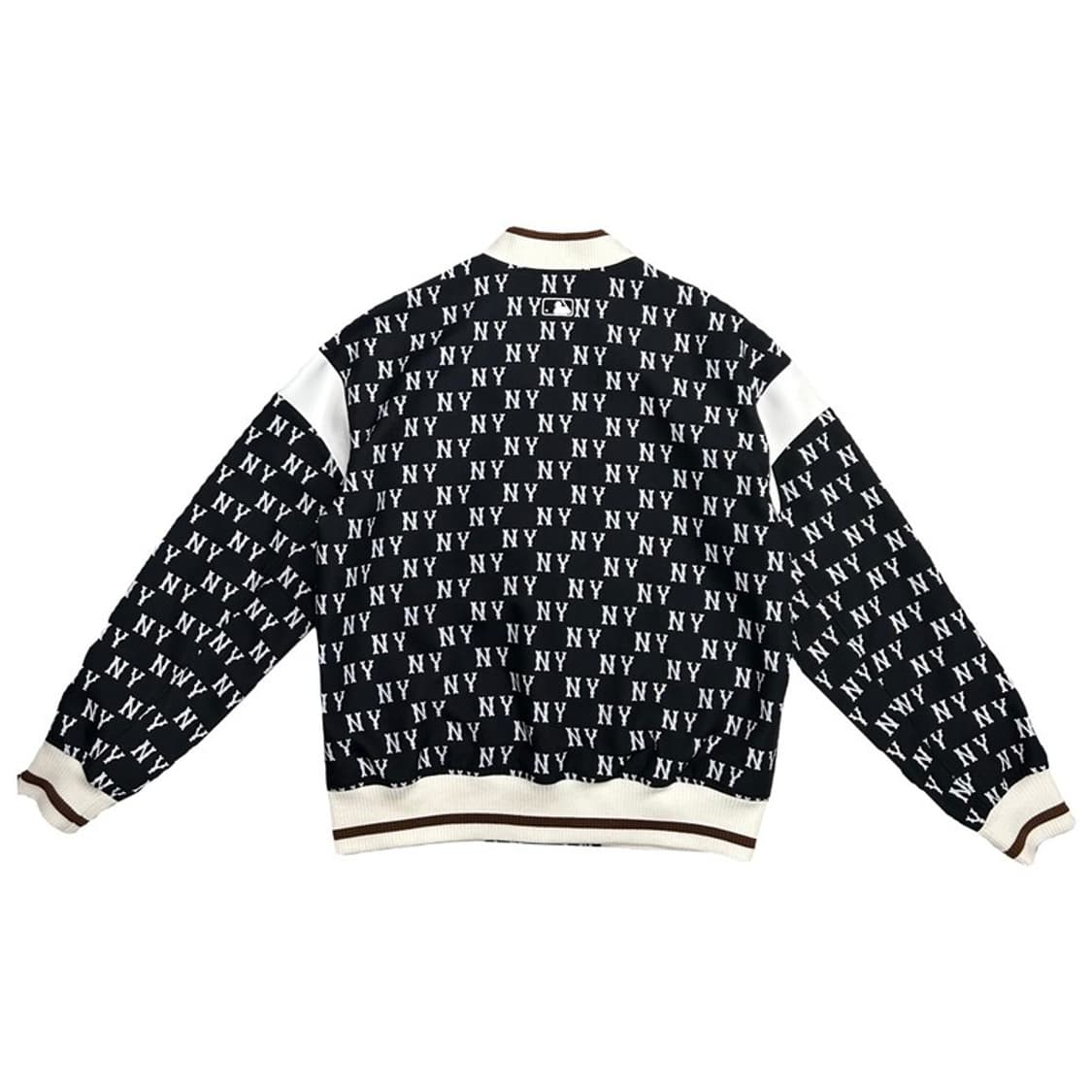 MLB 뉴욕양키스 클래식 모노그램 자카드 바시티 자켓 블랙 L 상품이미지6