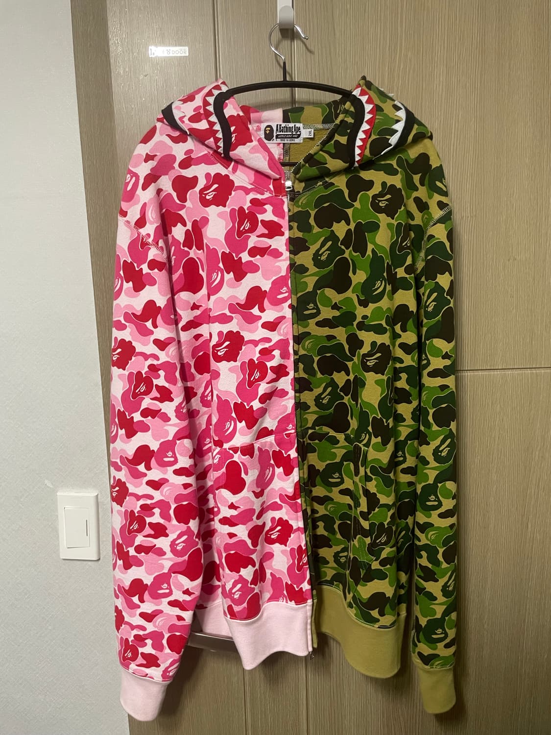 Bape ABC카모 샤크후드집업 상품이미지2