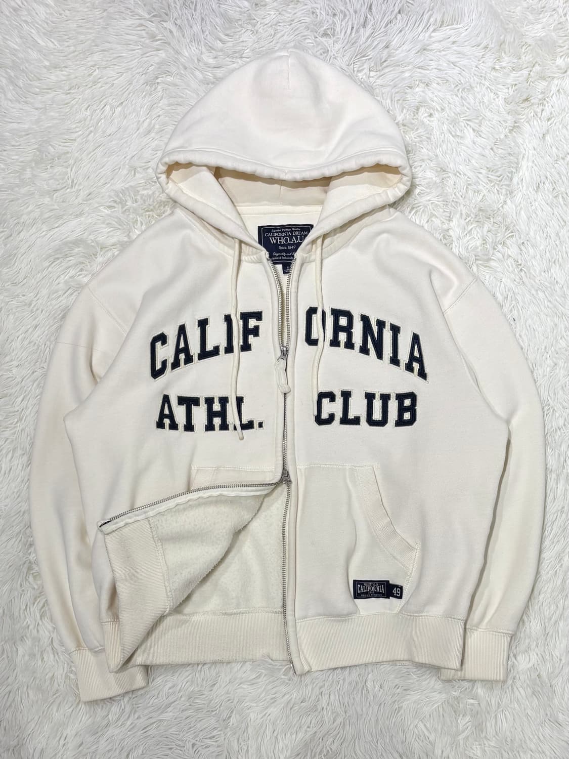 후아유 캘리포니아 빅로고 투웨이 후드집업 상품이미지6