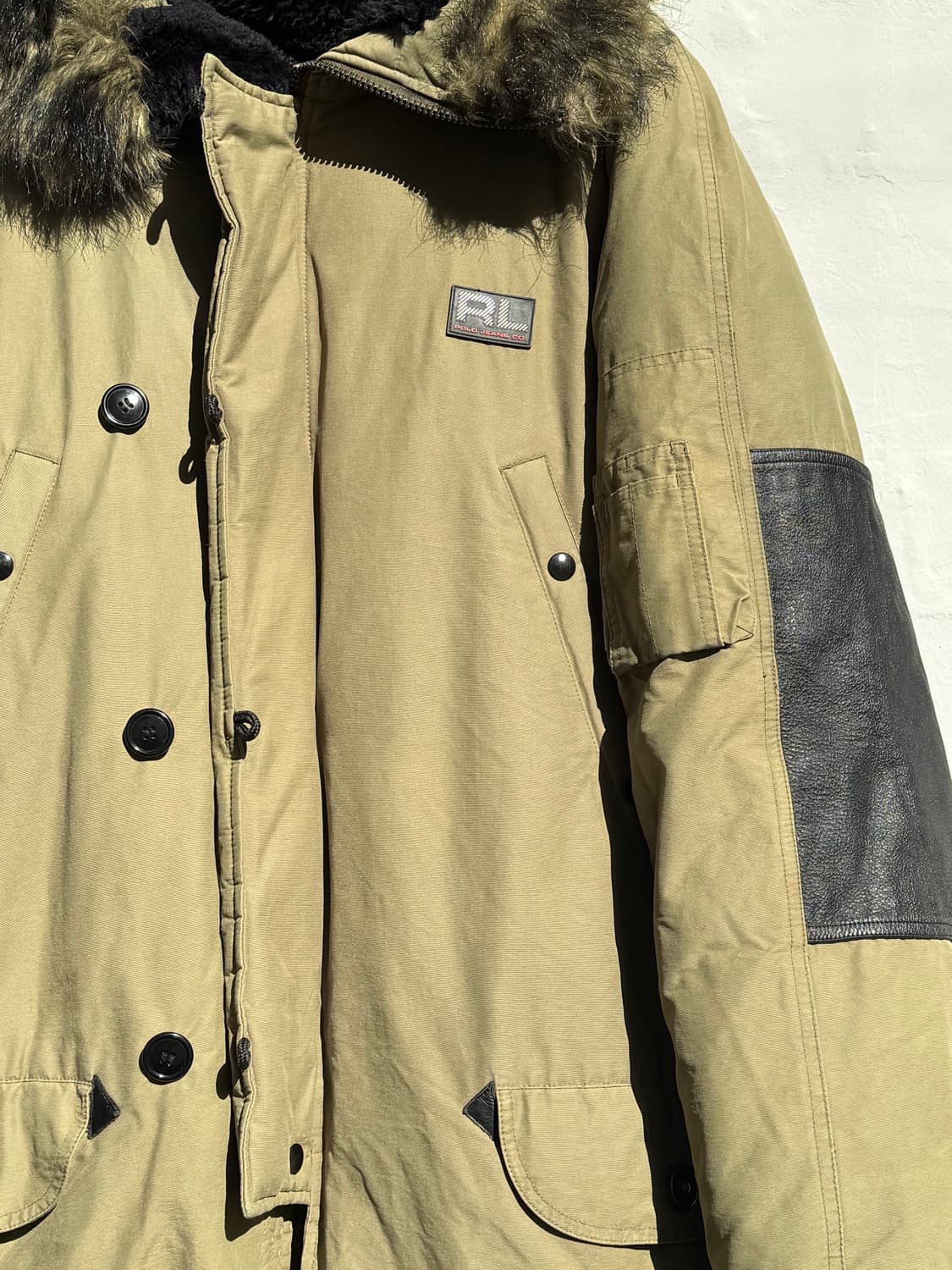 Ralph Lauren Jeans N3B 덕다운 파카 올리브 L 상품이미지3