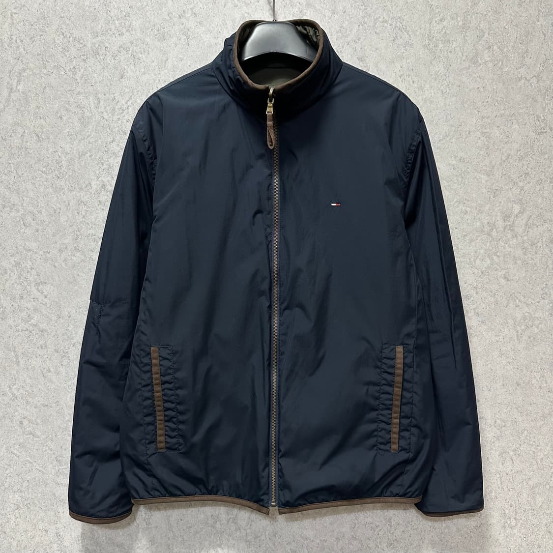 100 타미힐피거 남자 리버서블 양면 퀄팅 패딩 상품이미지2