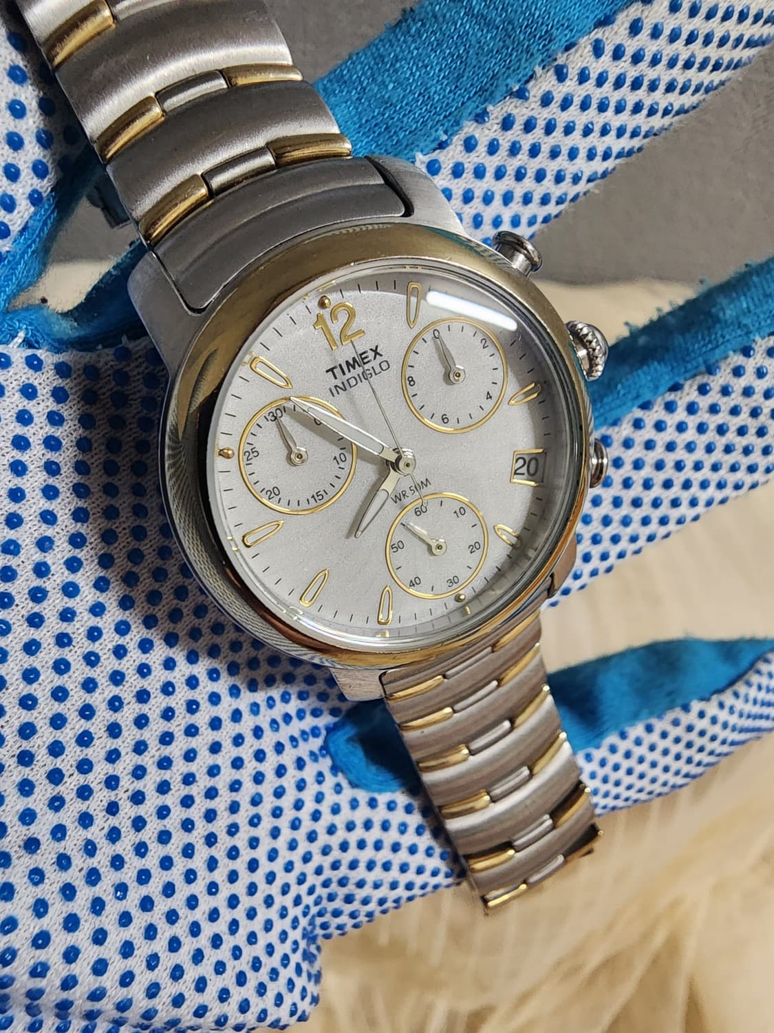 빈티지 00's 타이맥스 (Timex) 인디글로 크로노그래프 공용 상품이미지10