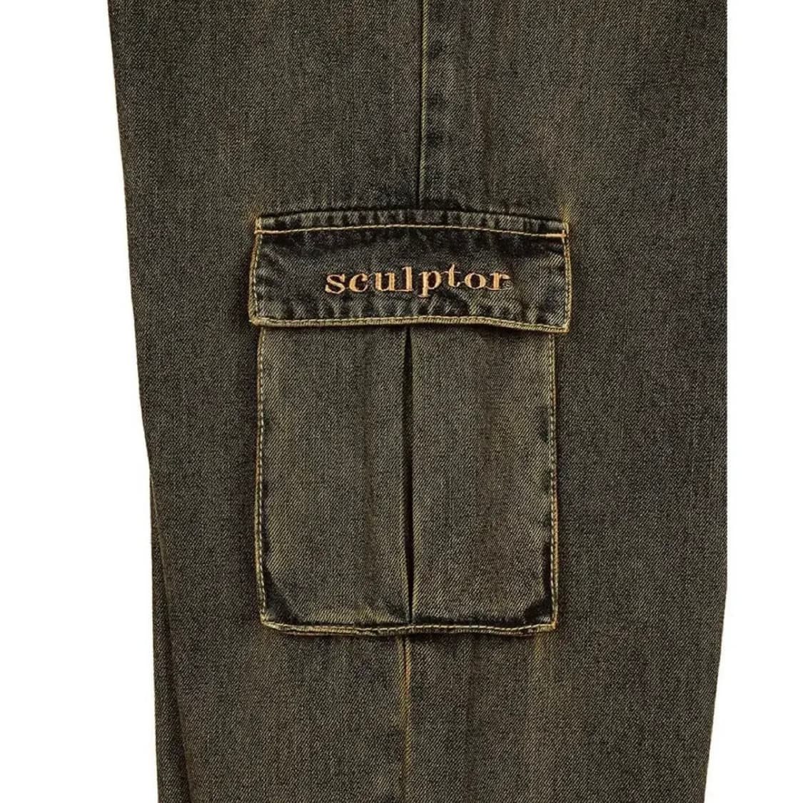 SCULPTOR Acid Denim Cargo Jogger Pants 상품이미지4