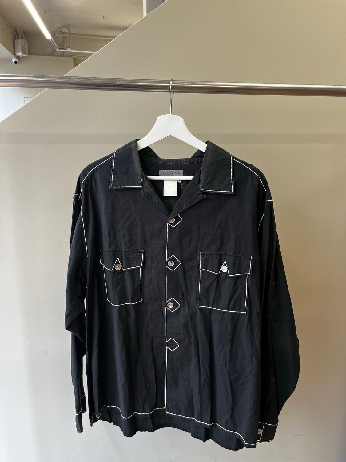 요지야마모토 뿌르옴므 92ss 오버사이즈 셔츠 상품이미지2