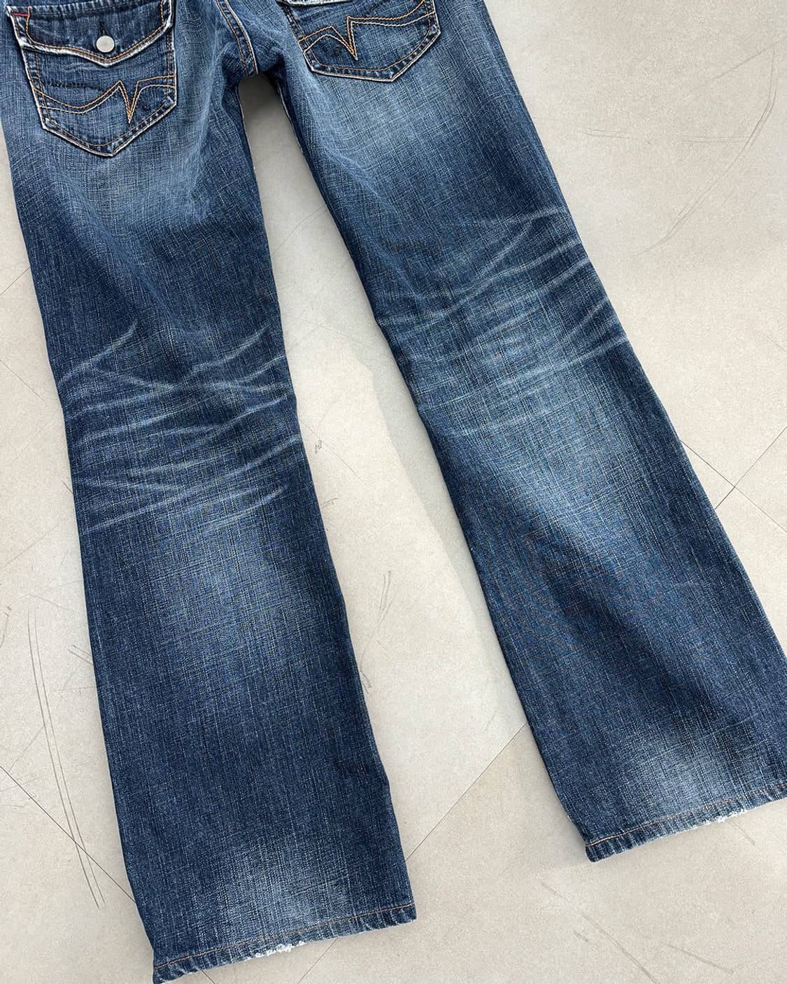 Sweet Camel 빈티지 워싱 세미 부츠컷 팬츠 상품이미지9