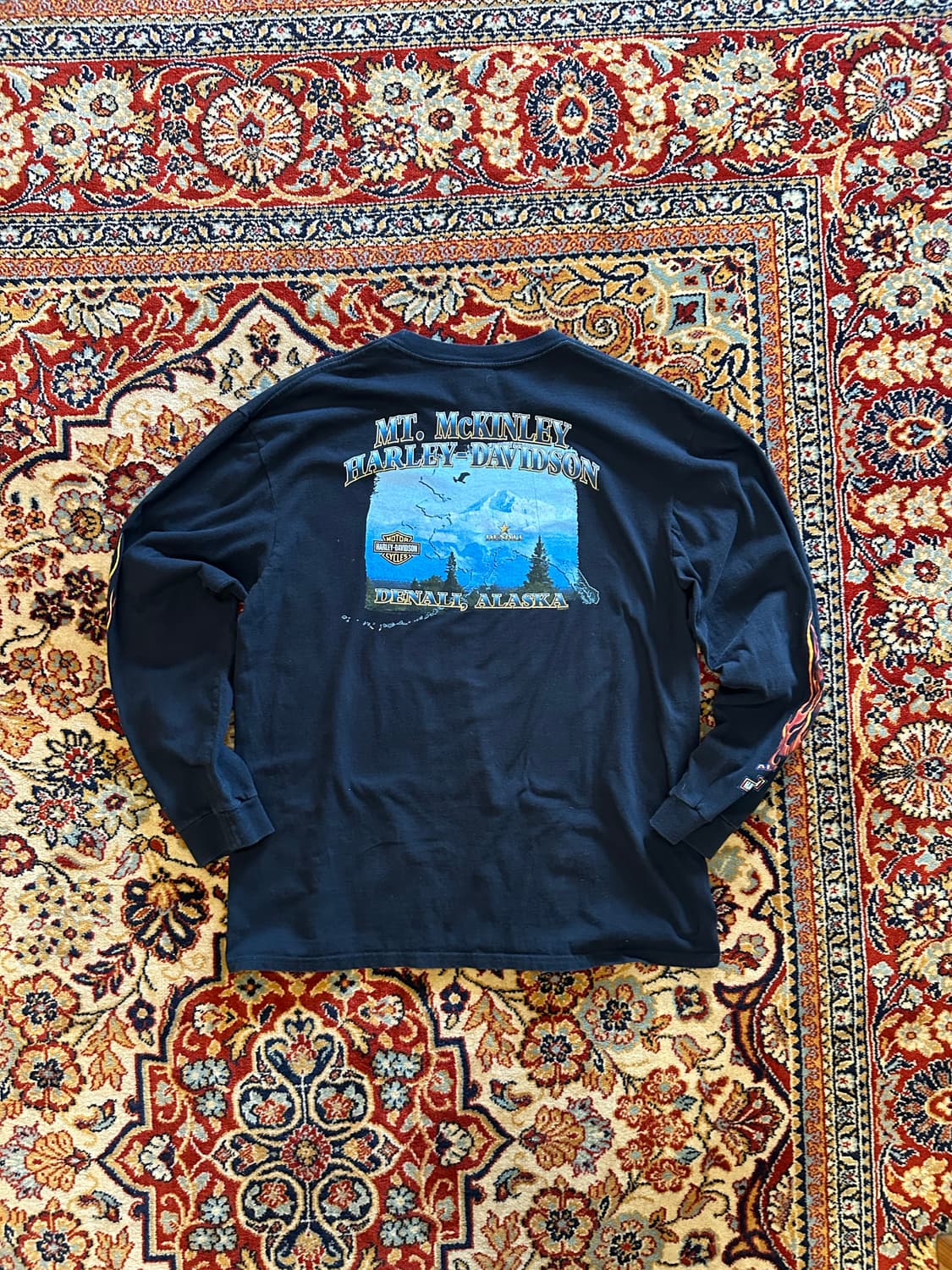  00s 할리데이비슨 "Twin Flame Eagle" - XL 상품이미지7