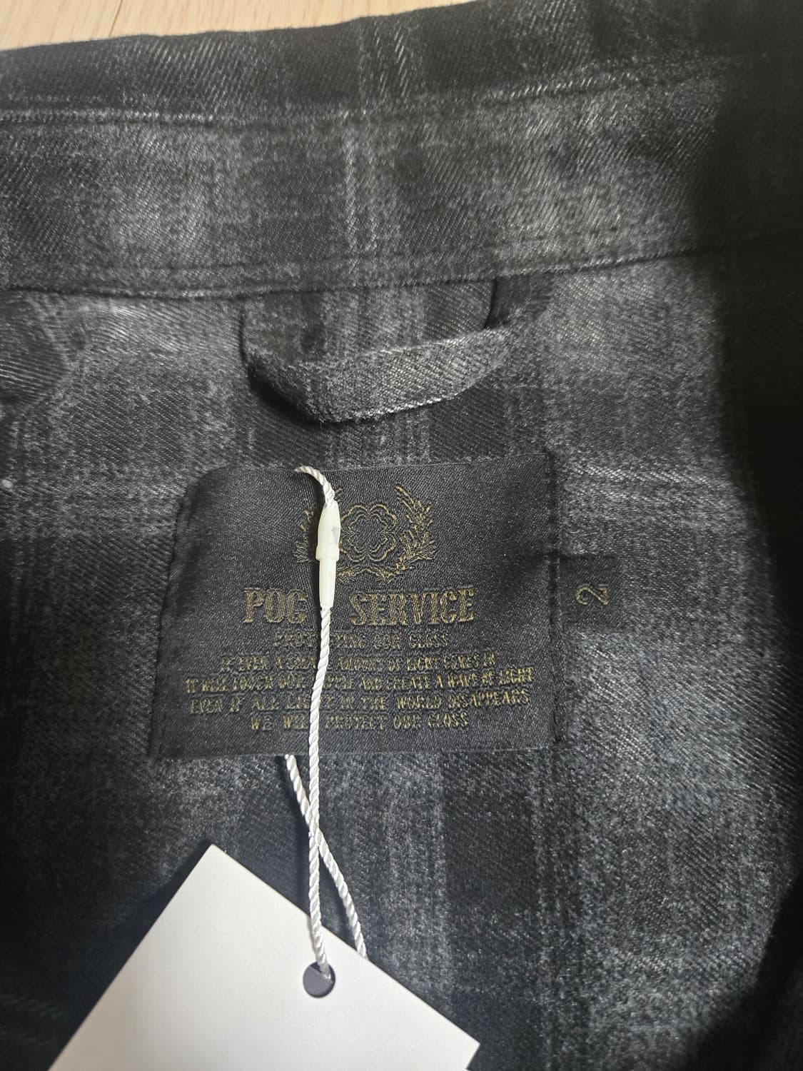 포그서비스 ma-1 체크셔츠 상품이미지3