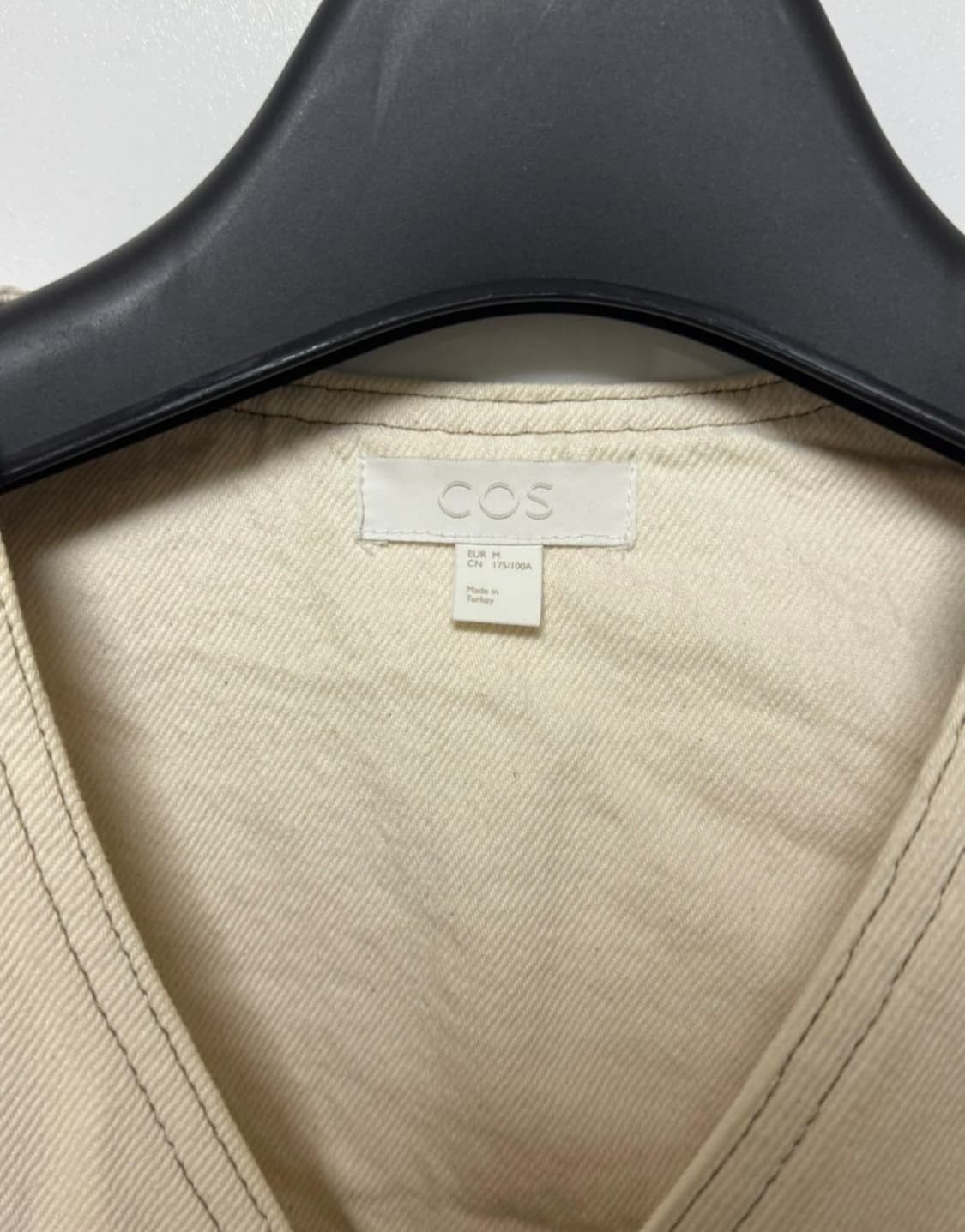 [M] 코스(cos) 카라리스 데님 자켓 아이보리 상품이미지3