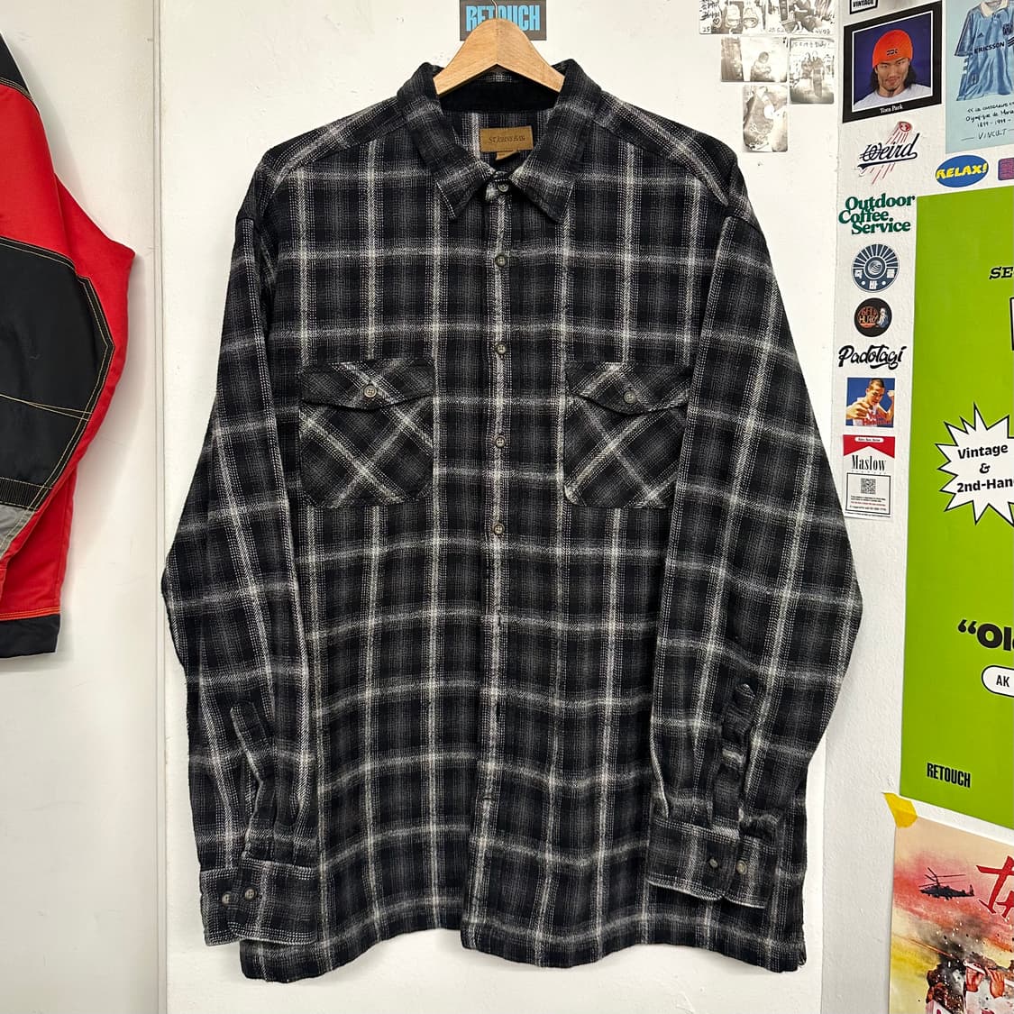 세인트존 헤비 플란넬 체크셔츠 상품이미지1