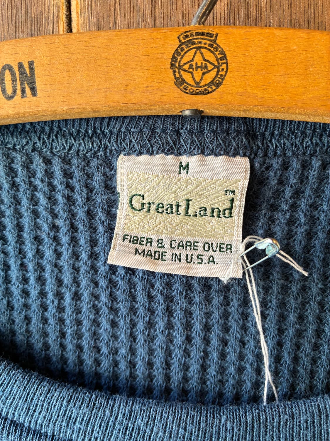 80~90’s Vintage  Waffle Thermal Tee 상품이미지2