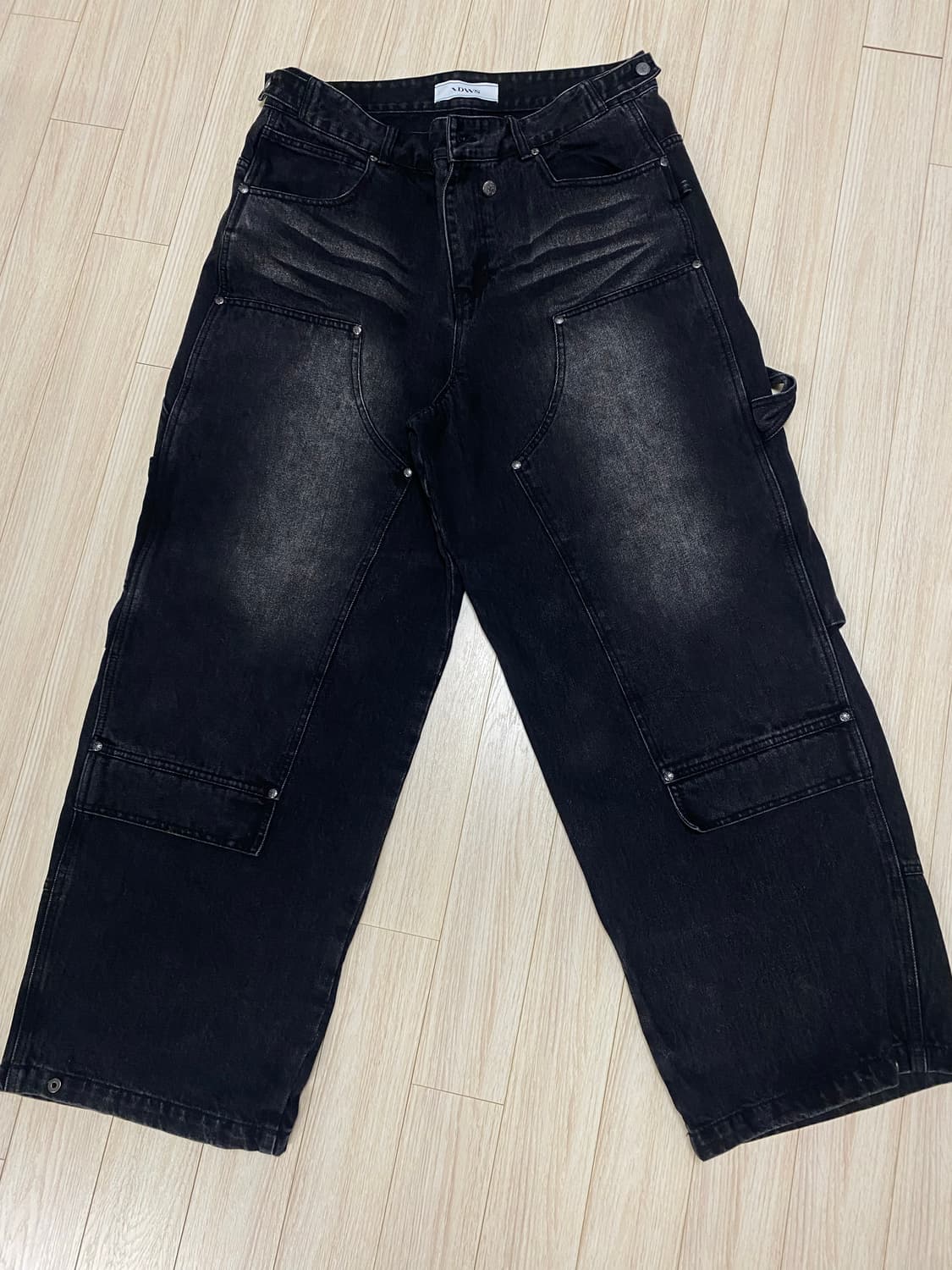 아이돈워너셀 흑청 바지 상품이미지1