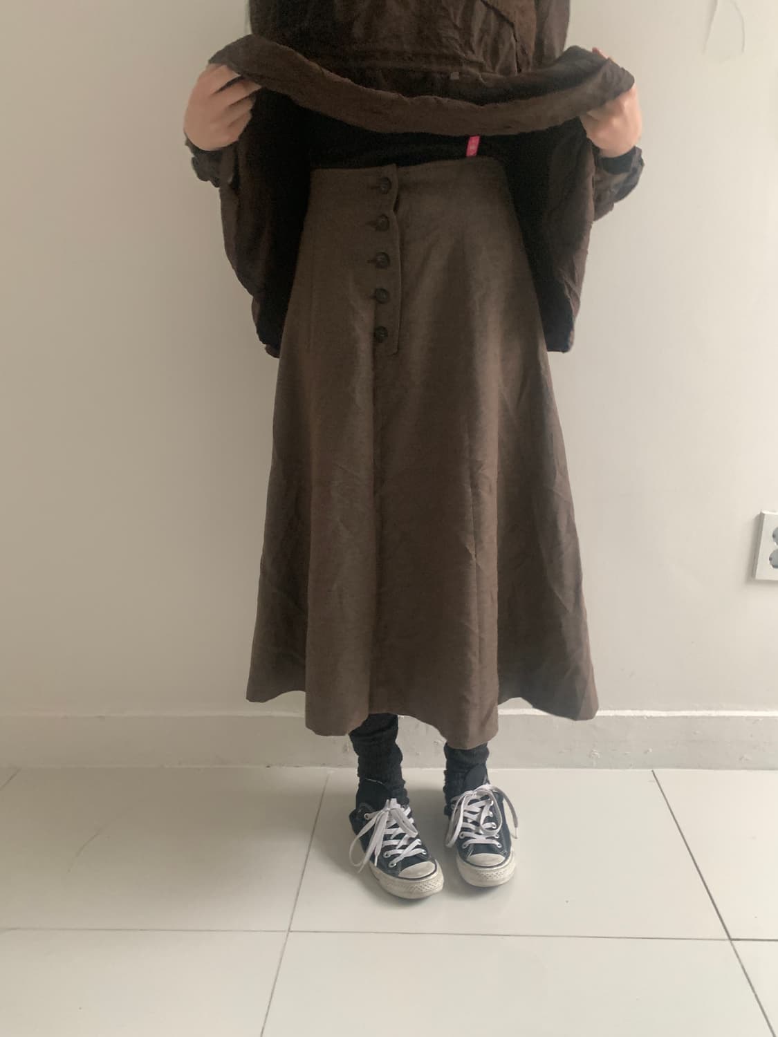 Wool button long skirt 상품이미지7