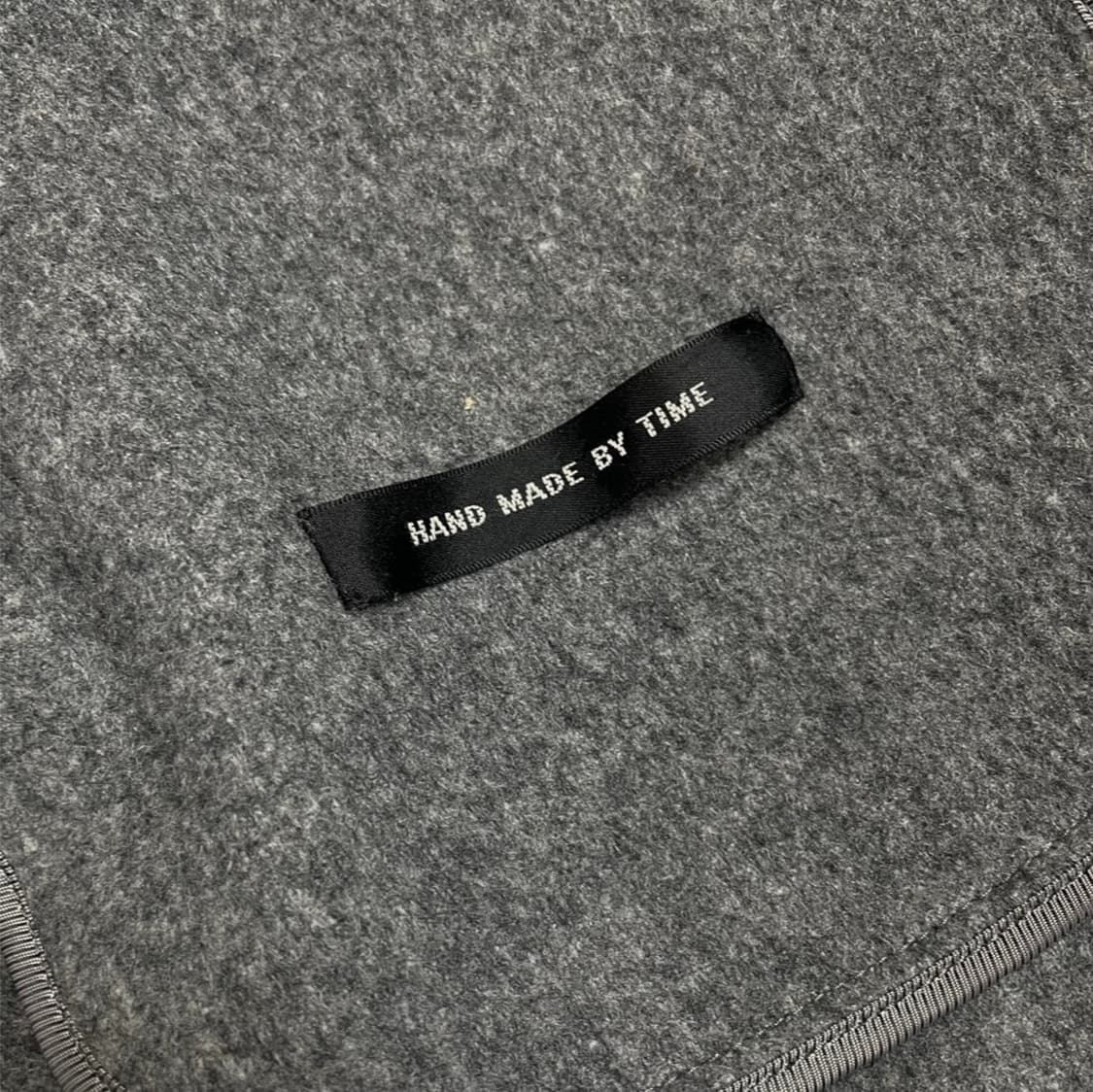 타임 TIME 그레이 캐시미어 블렌드 오픈형 롱 코트 82-94-160 상품이미지4