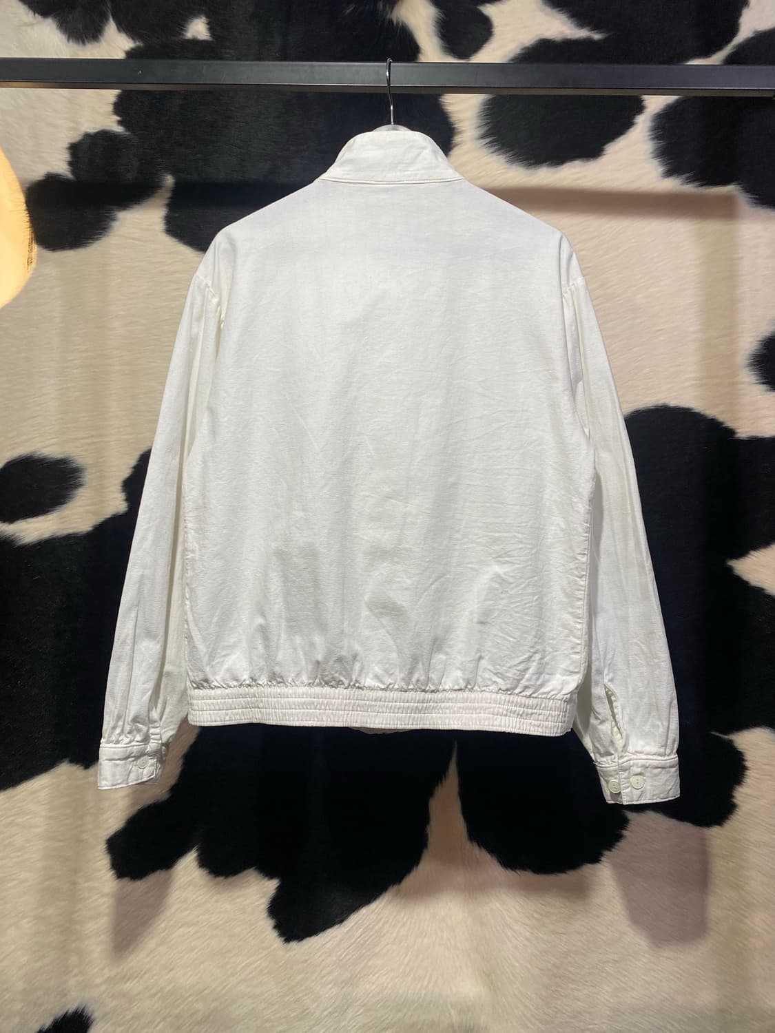 Crazy shirts 자수 디테일 화이트 코튼 봄버 상품이미지7