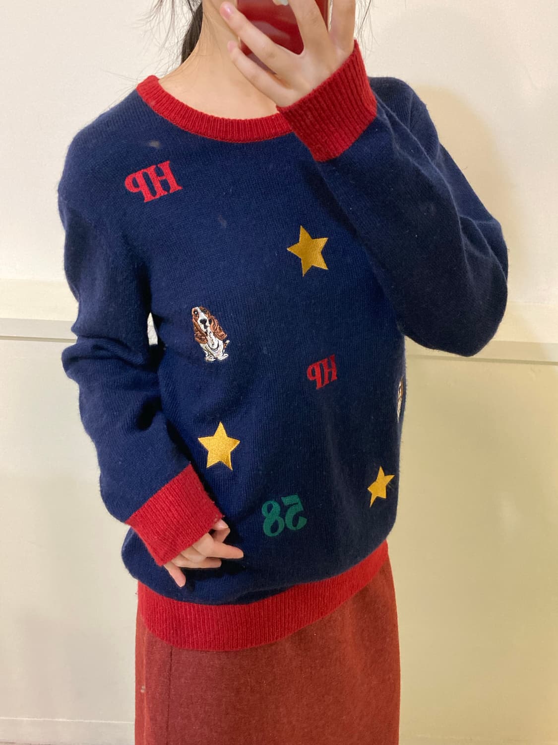 HUS PUPPY 네이비 패치 니트 상품이미지9