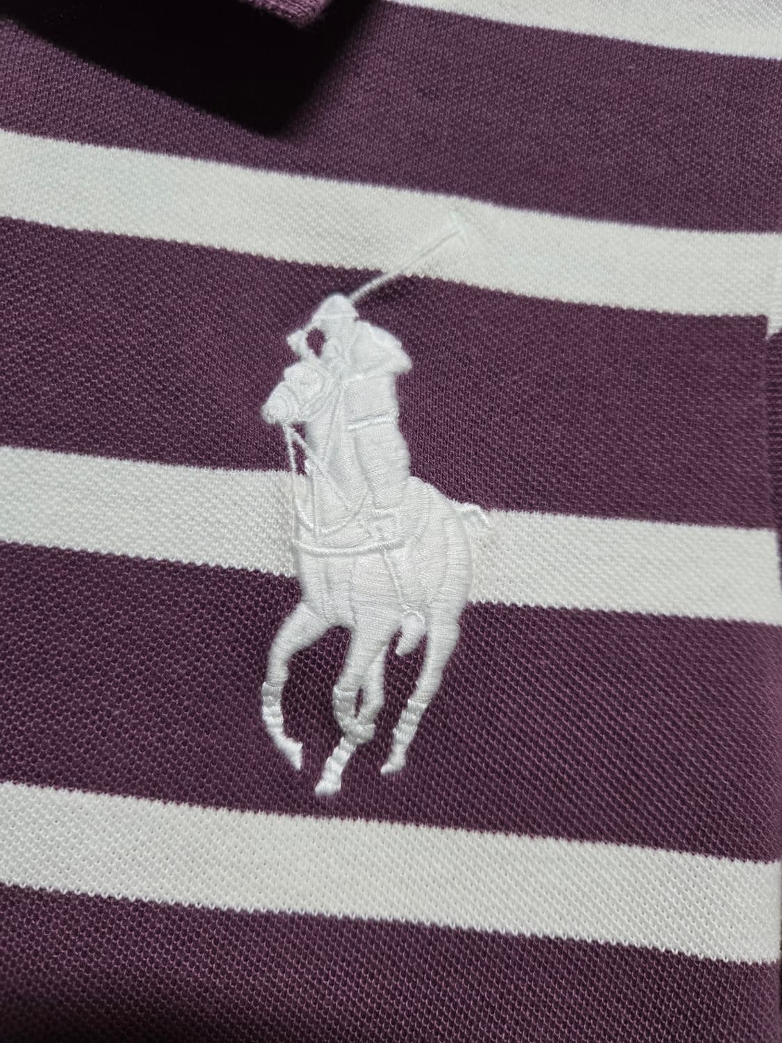 폴로 랄프로렌 여성 빅포니 단가라 PK 반팔티 상품이미지3