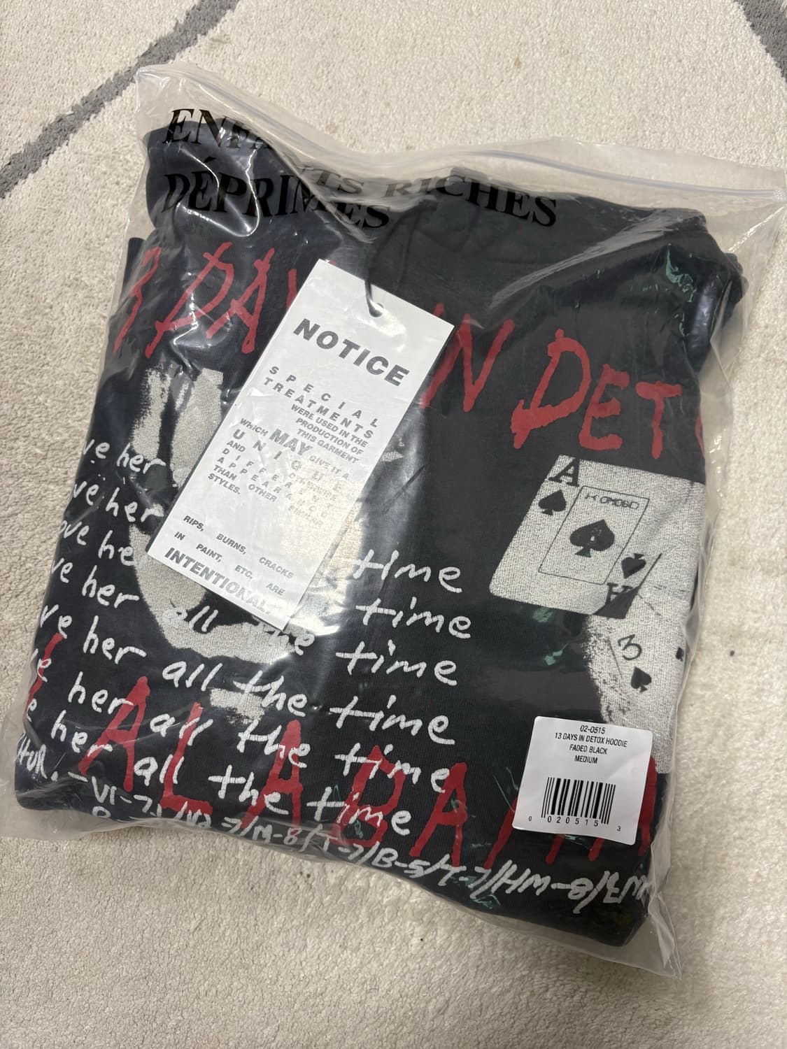 [M] ERD 26ss 후디 13 DAYS IN DETOX HOODIE 상품이미지2