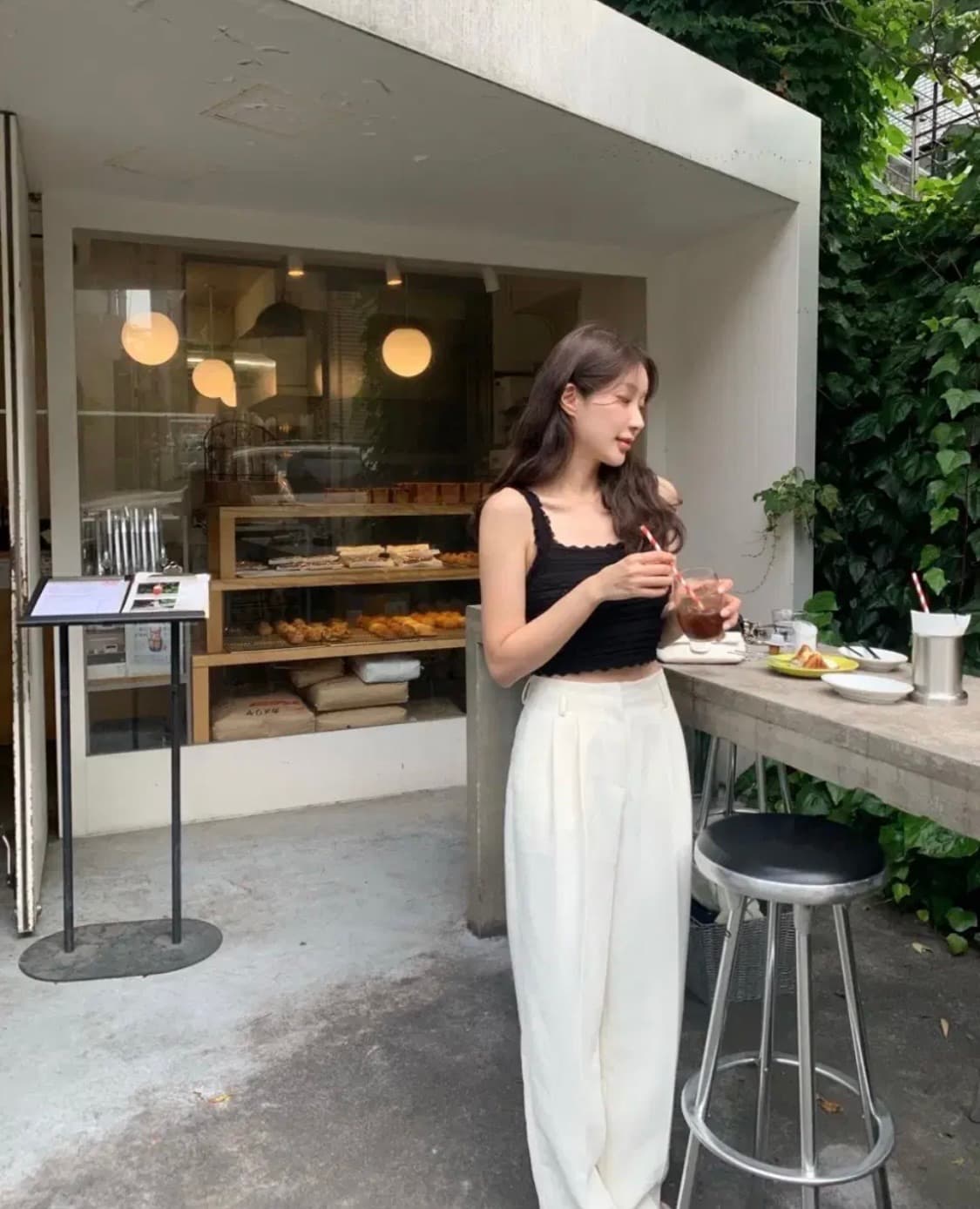 리에뜨 Lorn 화이트 슬랙스 상품이미지1