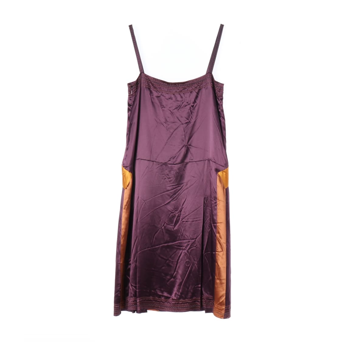 (새상품)[M]보테가베네타 실크 퍼플 민소매 나시 원피스 슬립드레스
 상품이미지5