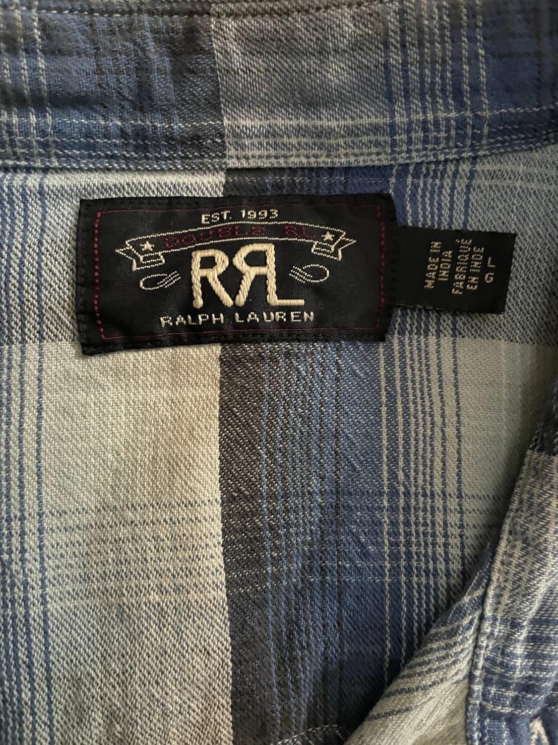 RRL 더블알엘 플래드 트윌 웨스턴 셔츠 상품이미지3