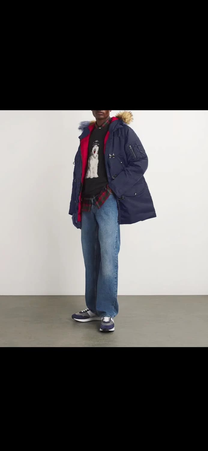 폴로 랄프로렌 파이어맨 네이비 다운 코트 XL 상품이미지9