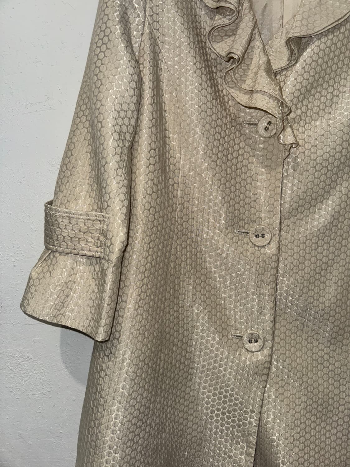 도트 프릴 코트 상품이미지3