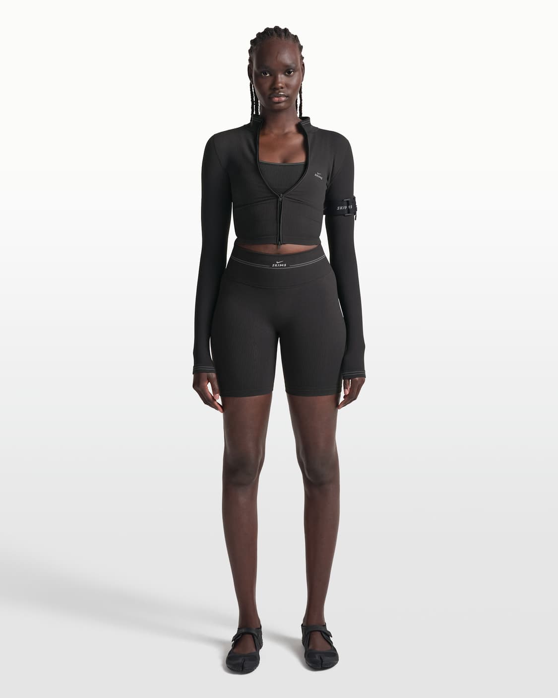 (W) 나이키스킴스 골지 심리스 5인치 쇼츠 NSKM 옵시디언 NSKM 상품이미지3