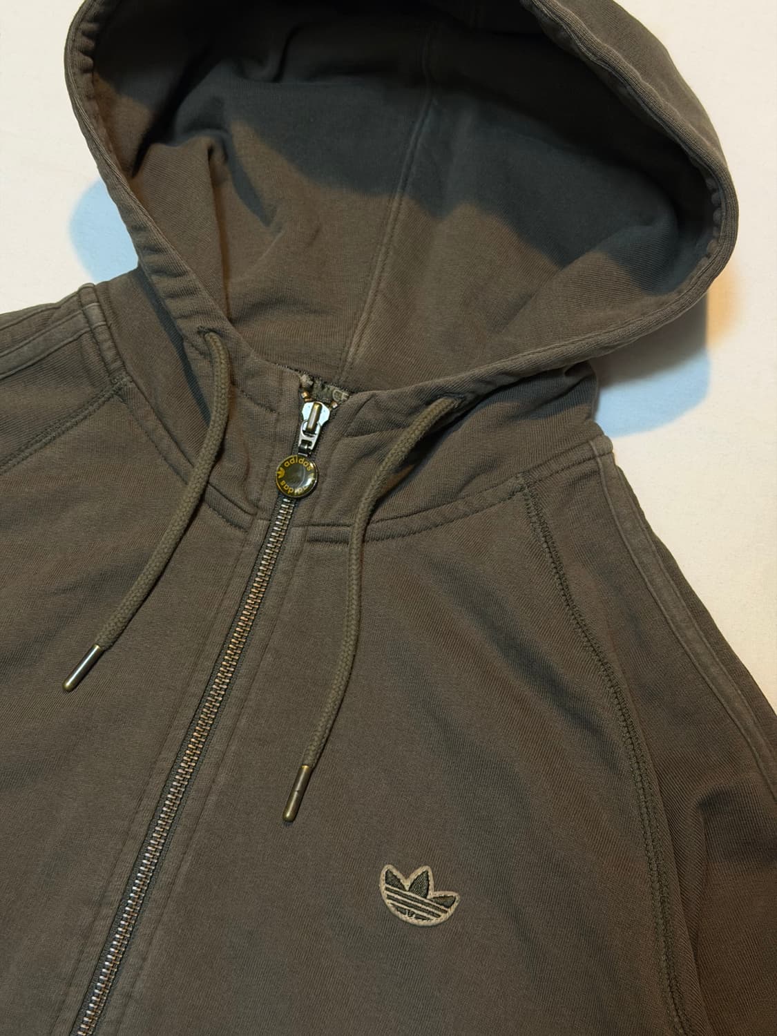 00s 대장급 아디다스 파이어버드 후드집업 올리브 카키 상품이미지2