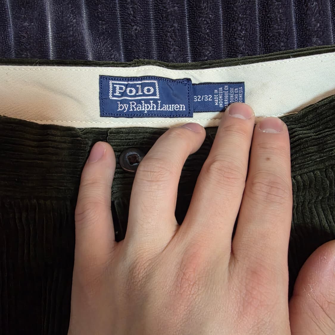 폴로 코듀로이 휘트먼팬츠 카키 32/32 상품이미지3