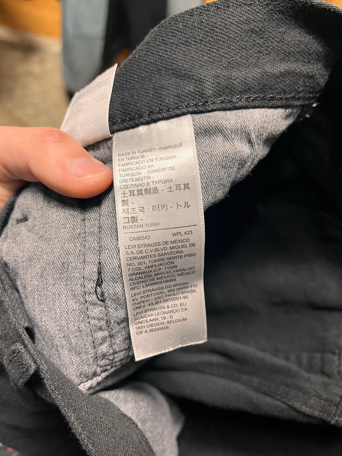 리바이스 501 블랙진 상품이미지3