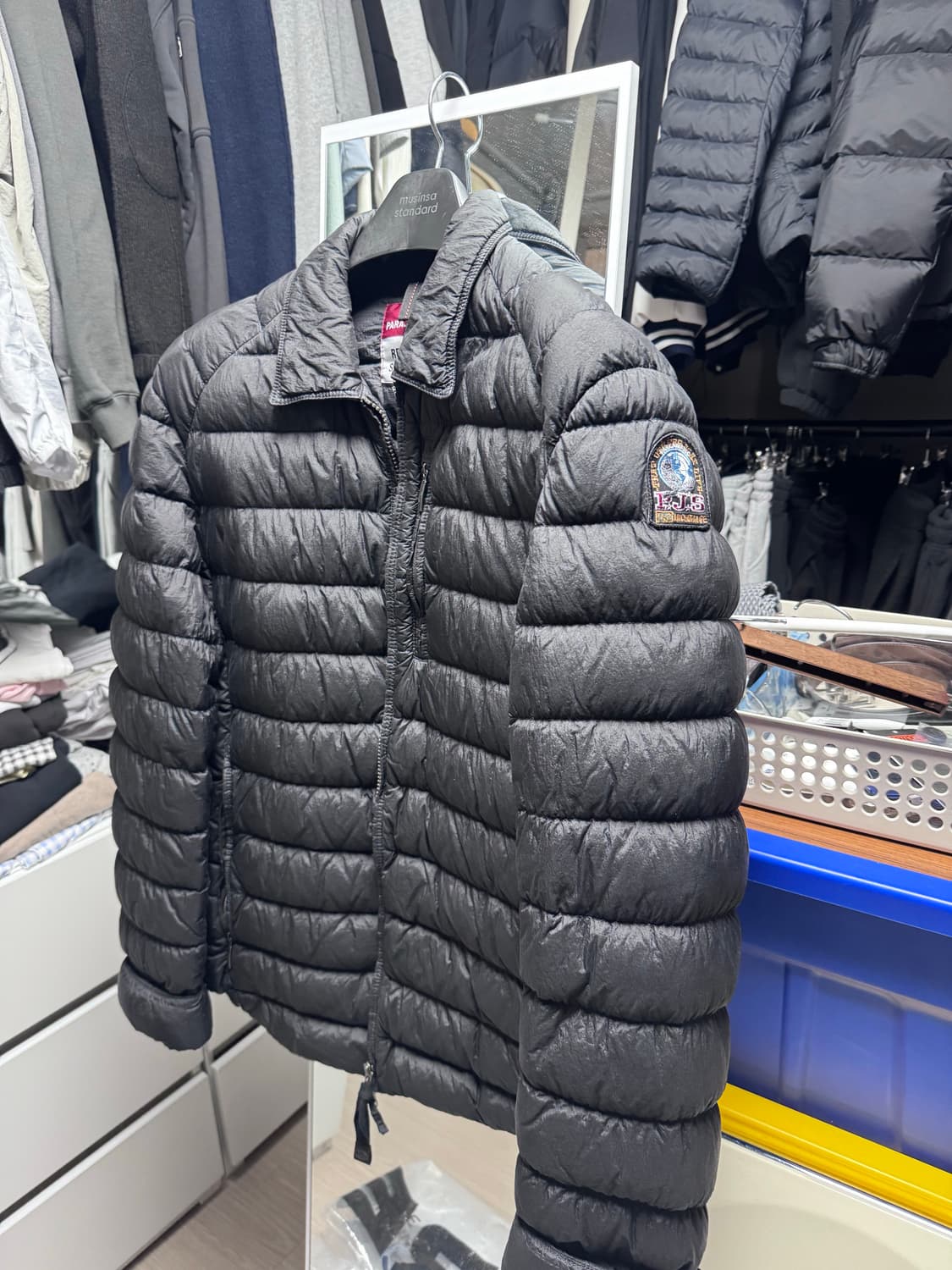 파라점퍼스 링 다운 자켓 블랙 - 23FW 상품이미지1