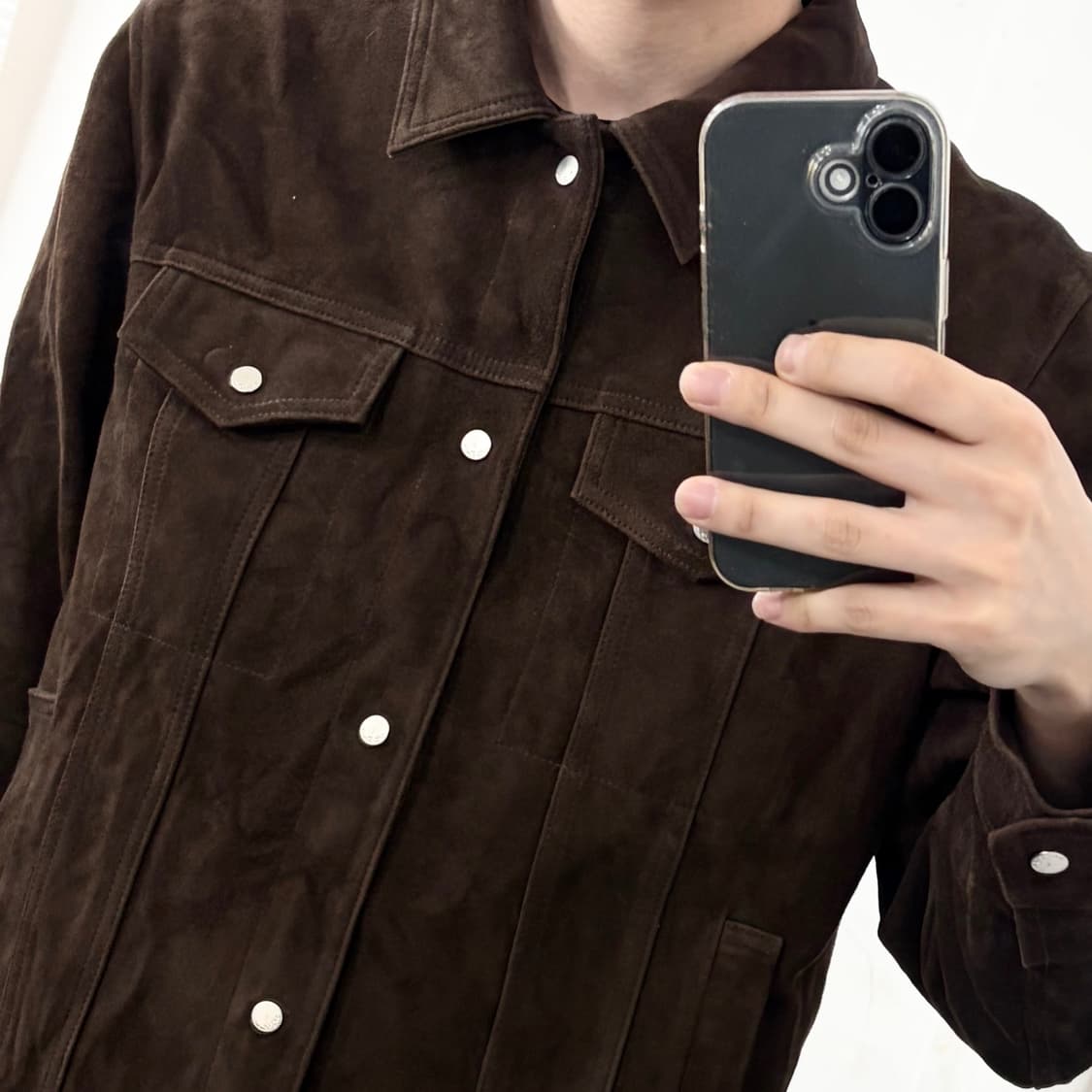 느와르 라르메스 스웨이드 트러커 자켓 상품이미지2