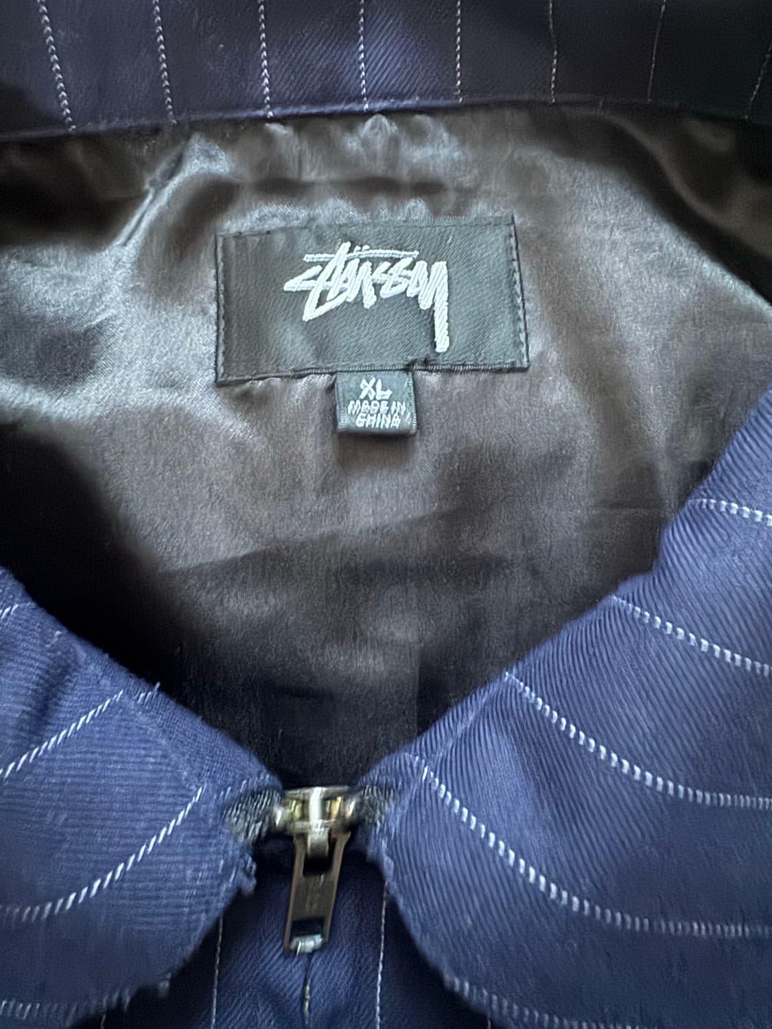 꼼데가르송 스투시 핀 스트라이프 빙 재킷 xl 상품이미지4