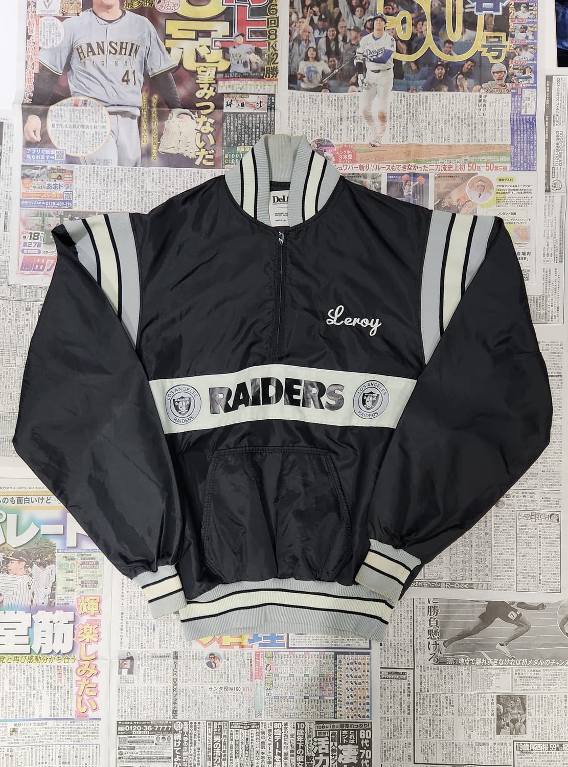 90's De LONG 라스베이거스 레이더스 아노락 L 상품이미지2