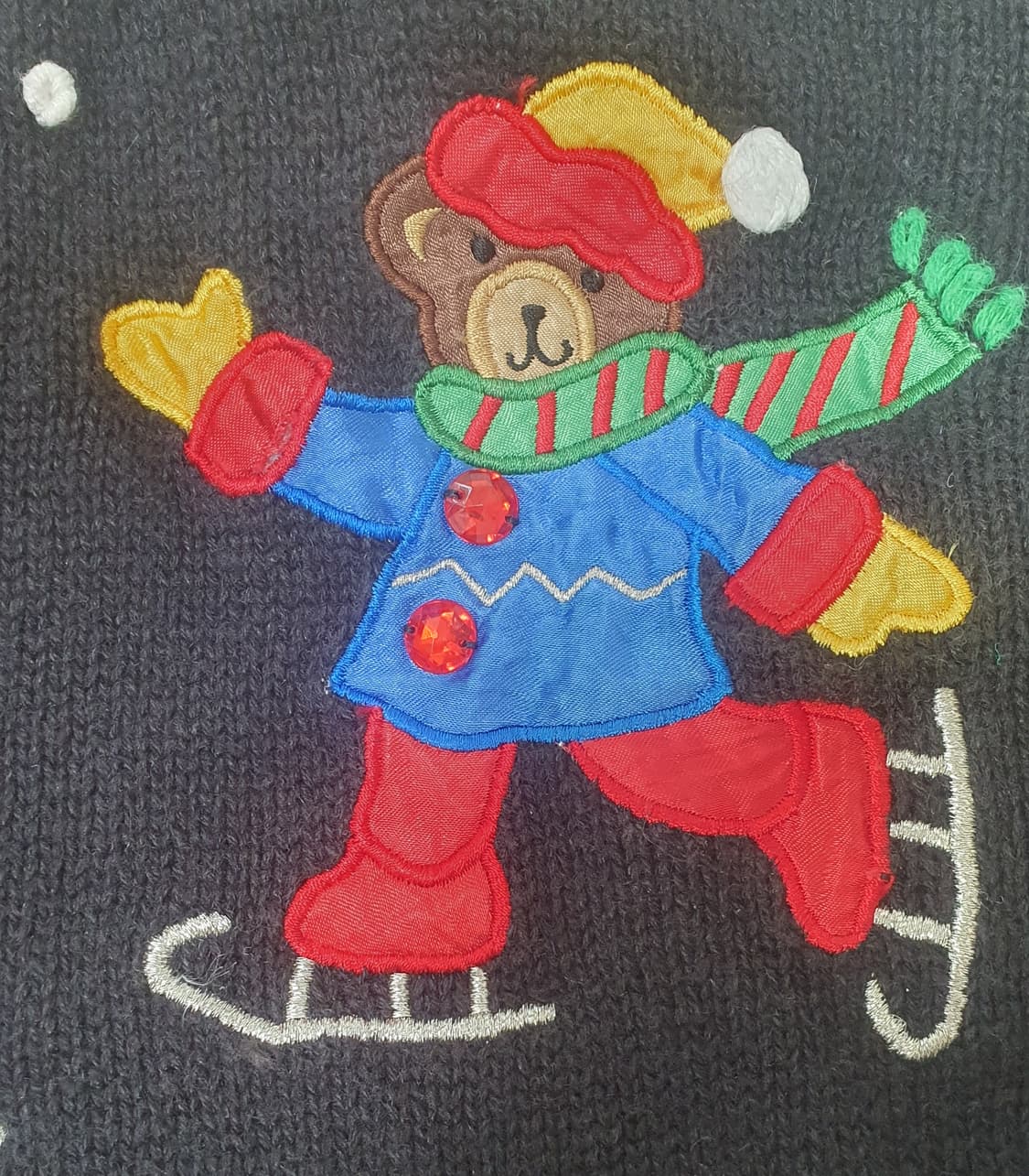 nutcracker 빈티지 크리스마스 어글리 곰돌이 테디베어 니트 가디건 상품이미지9