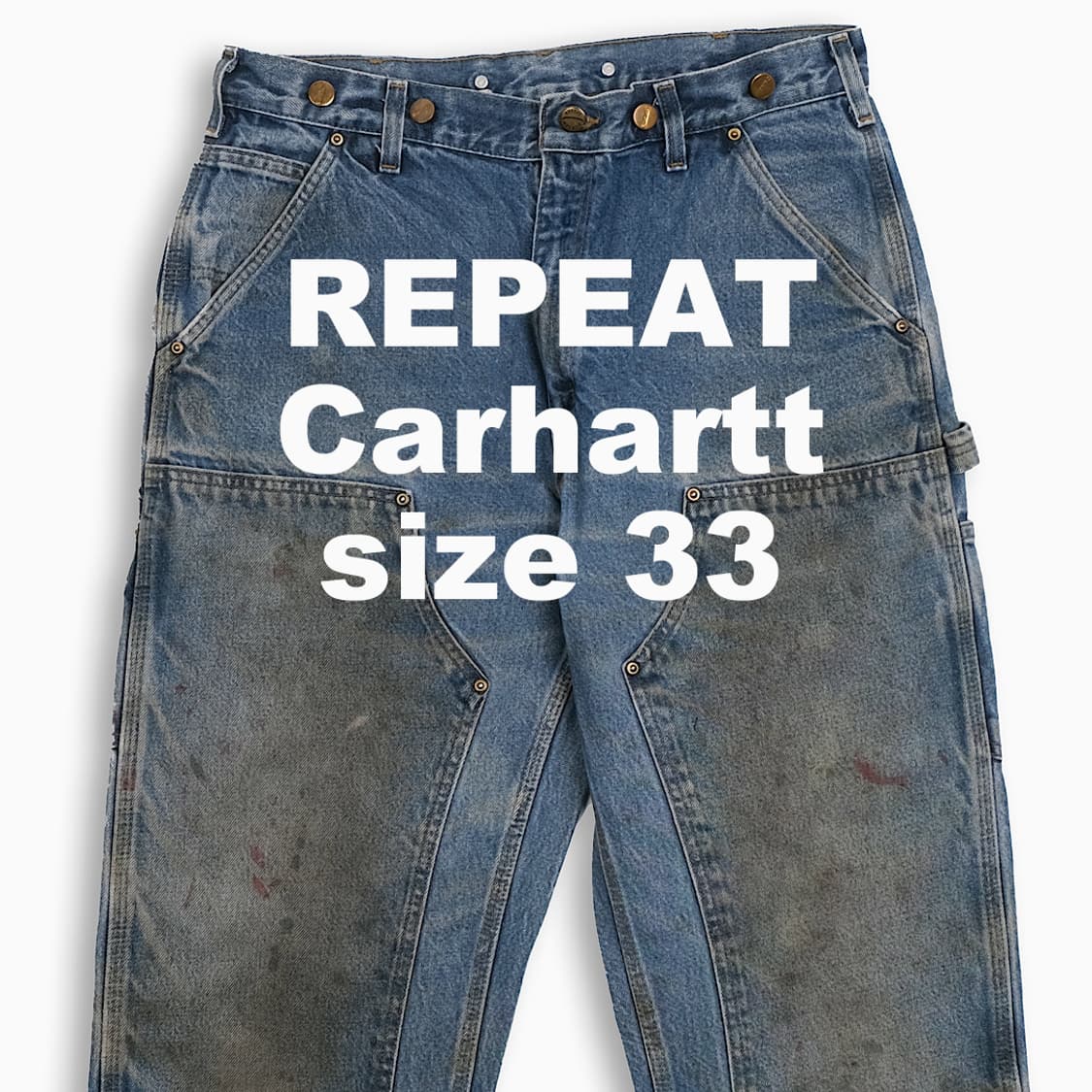 빈티지 칼하트 더블니 청바지 33 인치 CH0073401 상품이미지1