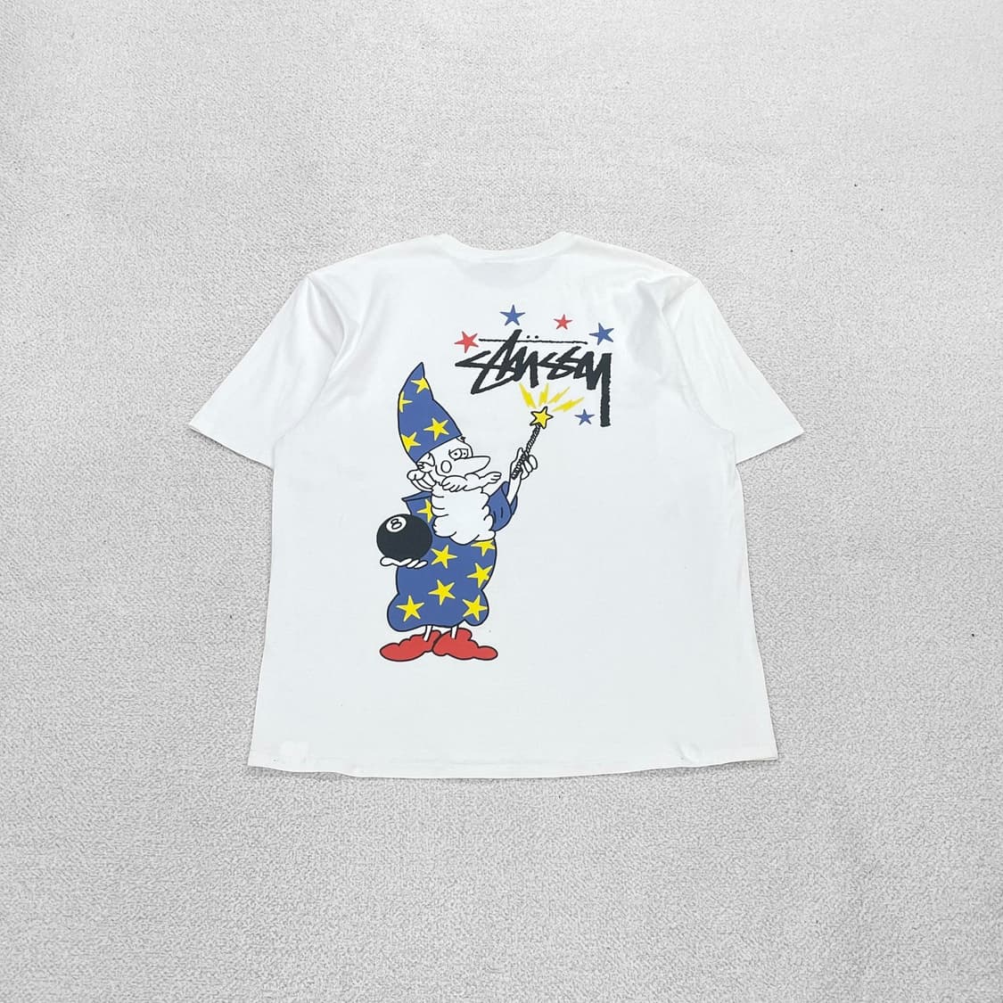스투시 Stussy 위자드 반팔 티셔츠 화이트 상품이미지1