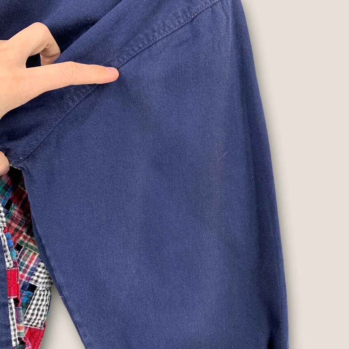 JPN빈티지 패치워크 긴팔셔츠 상품이미지5