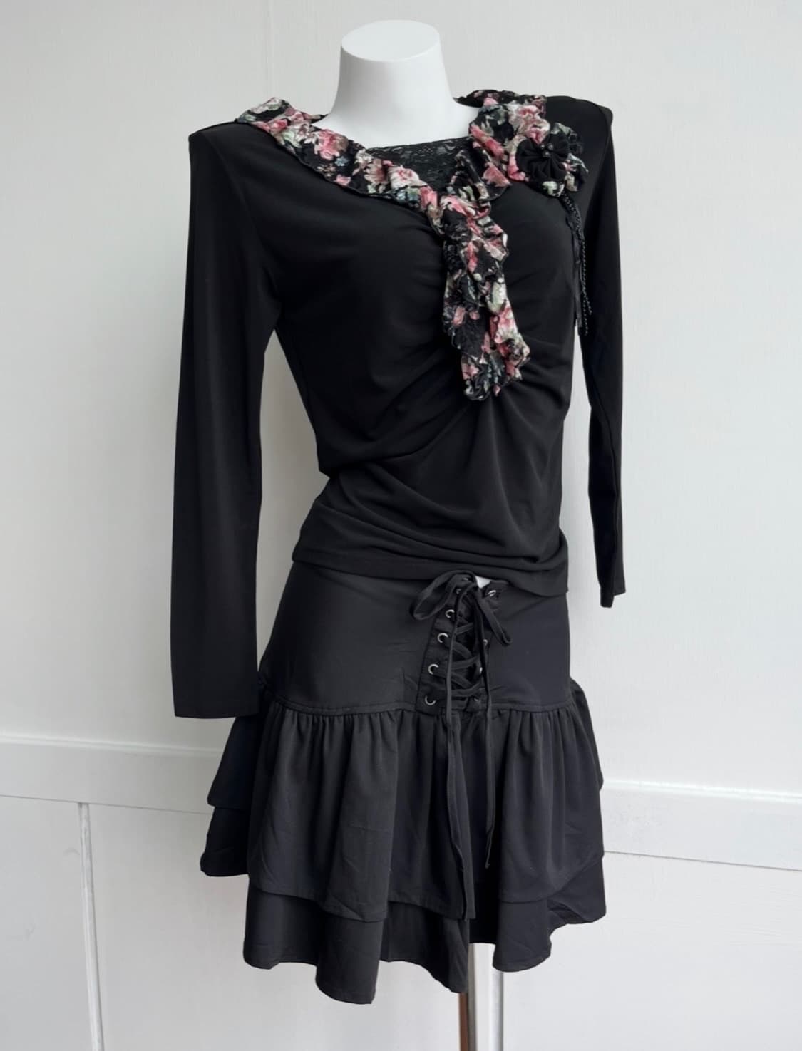 filart 플라워 코사지 슬림 탑 상품이미지2