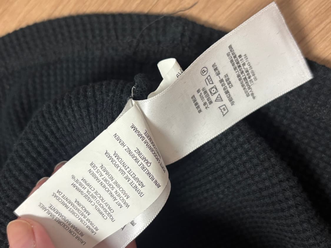 폴로 폴로랄프로렌 블랙 와플 면 티셔츠 롱슬리브 상품이미지5