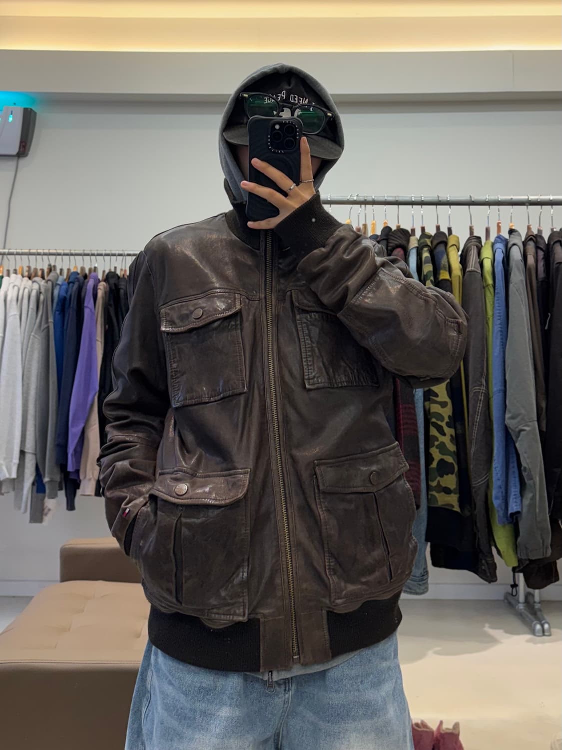 타미힐피거 램스킨 자켓 상품이미지5