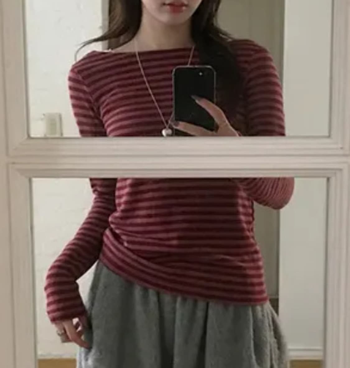 빈티지 소브르 스트라이프 탑 상품이미지2