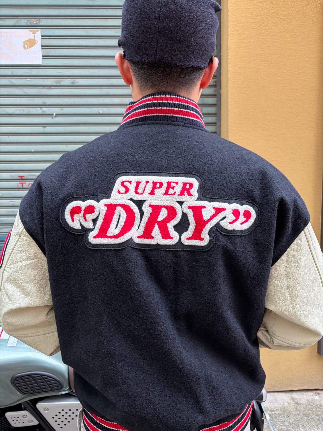 Super dry Asahi patch varsity jacket 상품이미지9