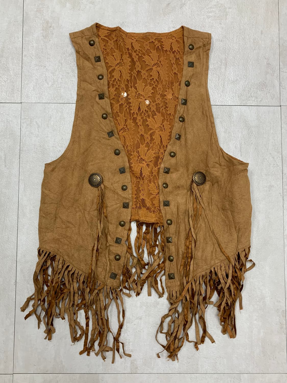 웨스턴 큐빅 디테일 베스트 #505 상품이미지1