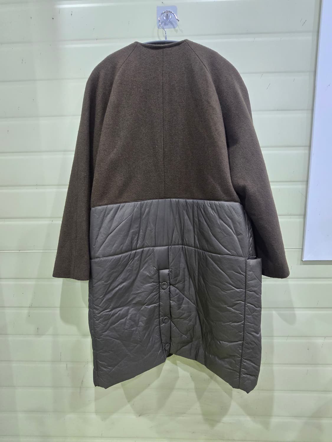 ENFOLD 엔폴드 배색 롱 코트 상품이미지6