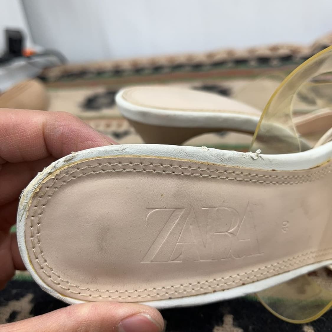자라 ZARA 여름 뮬 힐 구두 260 X01629 상품이미지4