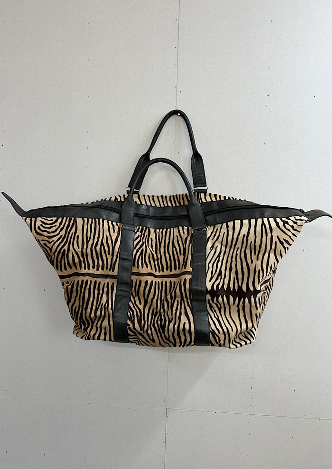 빈티지 송치가죽 빅 보스턴 백  상품이미지1