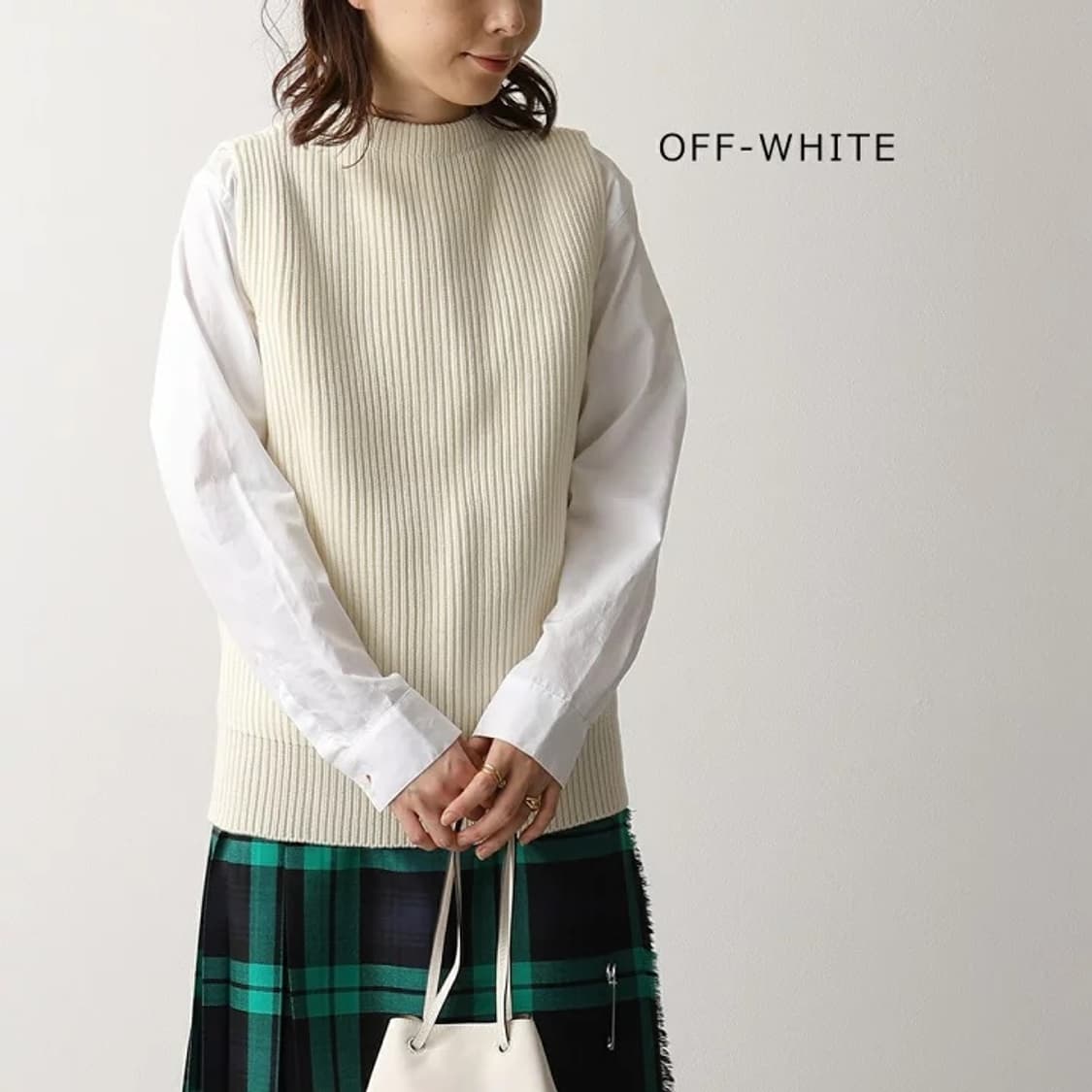 andersen andersen knit vest off-white 상품이미지2