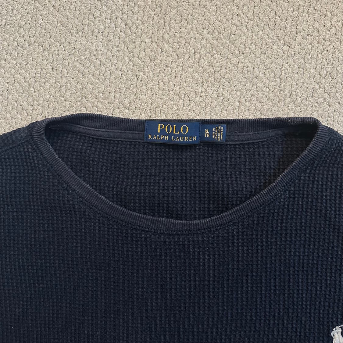 폴로 Polo 와플 써멀 롱슬리브 티셔츠 상품이미지2